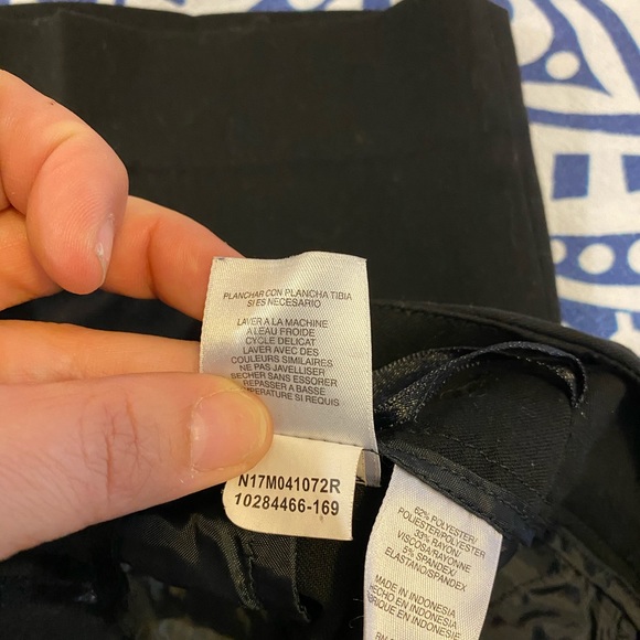 💙👖BEAUTIFUL BLACK ANNE KLEIN DRESS PANTS👖💙6 5/6 28 EUC 4 POCKET TROUSERS - Picture 12 of 16